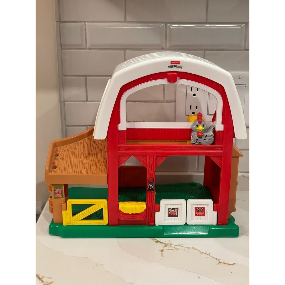 Vintage Fisher Price Little‎ People Animal Sounds Farm Barn Only Tested Works